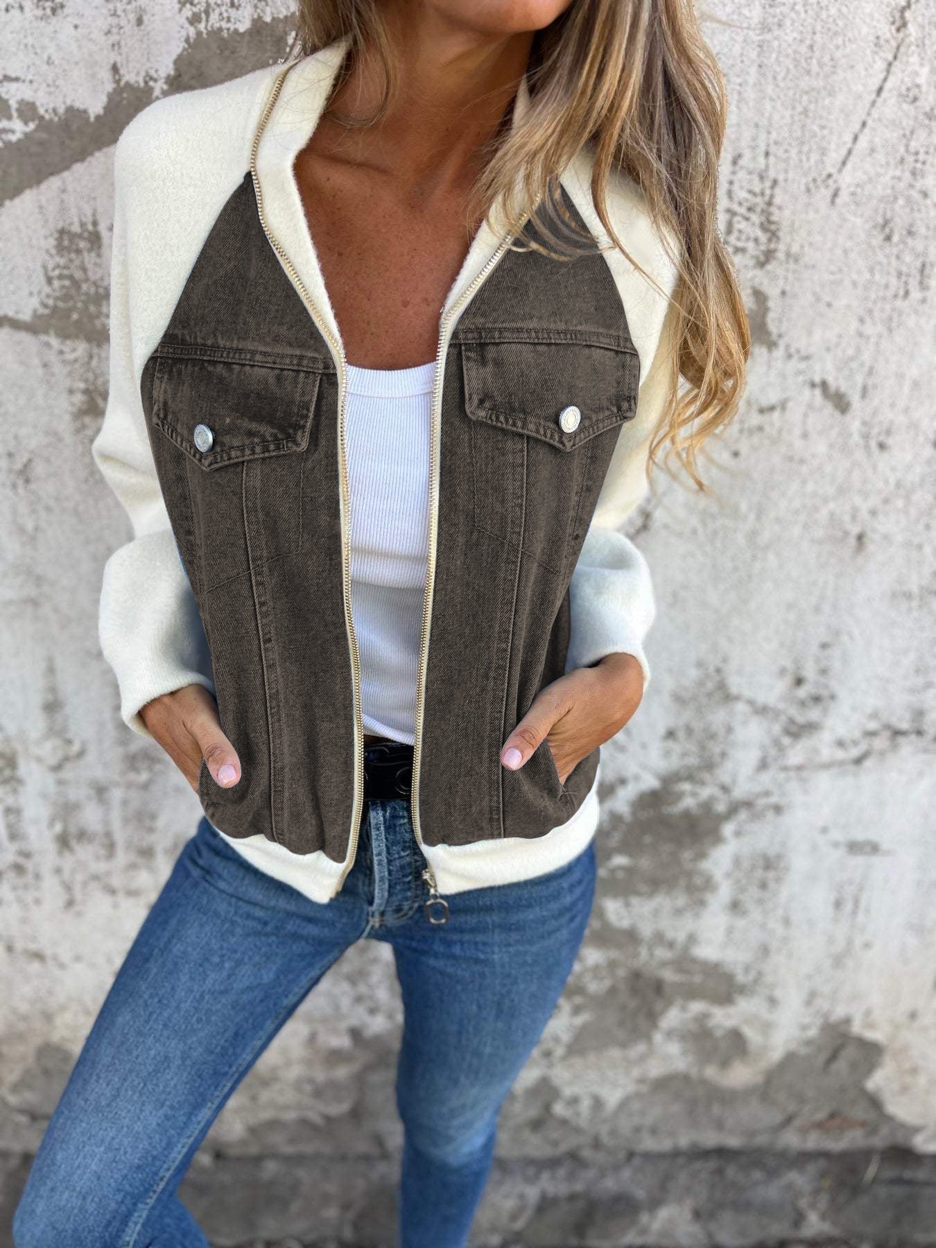 Modern Zip-Up Bomber Jacket