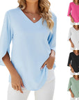 Modern V Neck Blouse Design