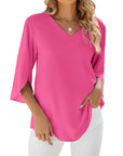 Modern V Neck Blouse Design