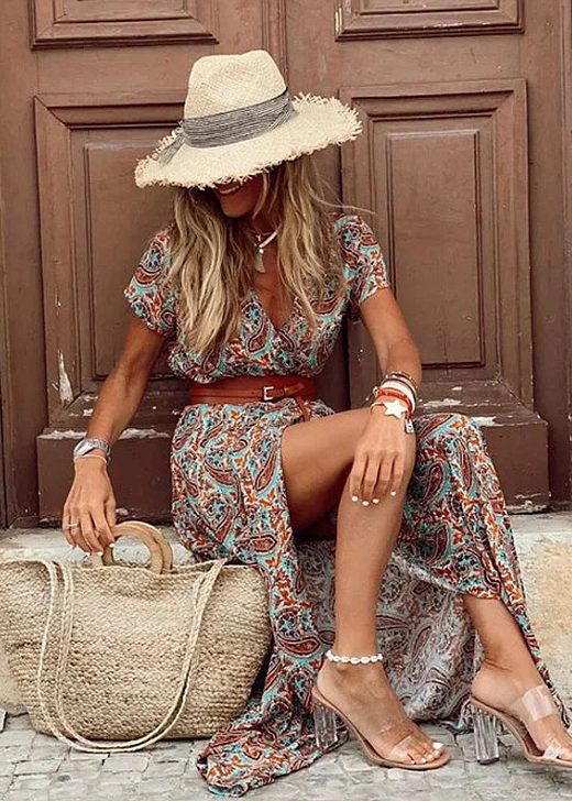 Flowy Bohemian Long Dress