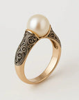 Vintage Pearl & Diamond Ring