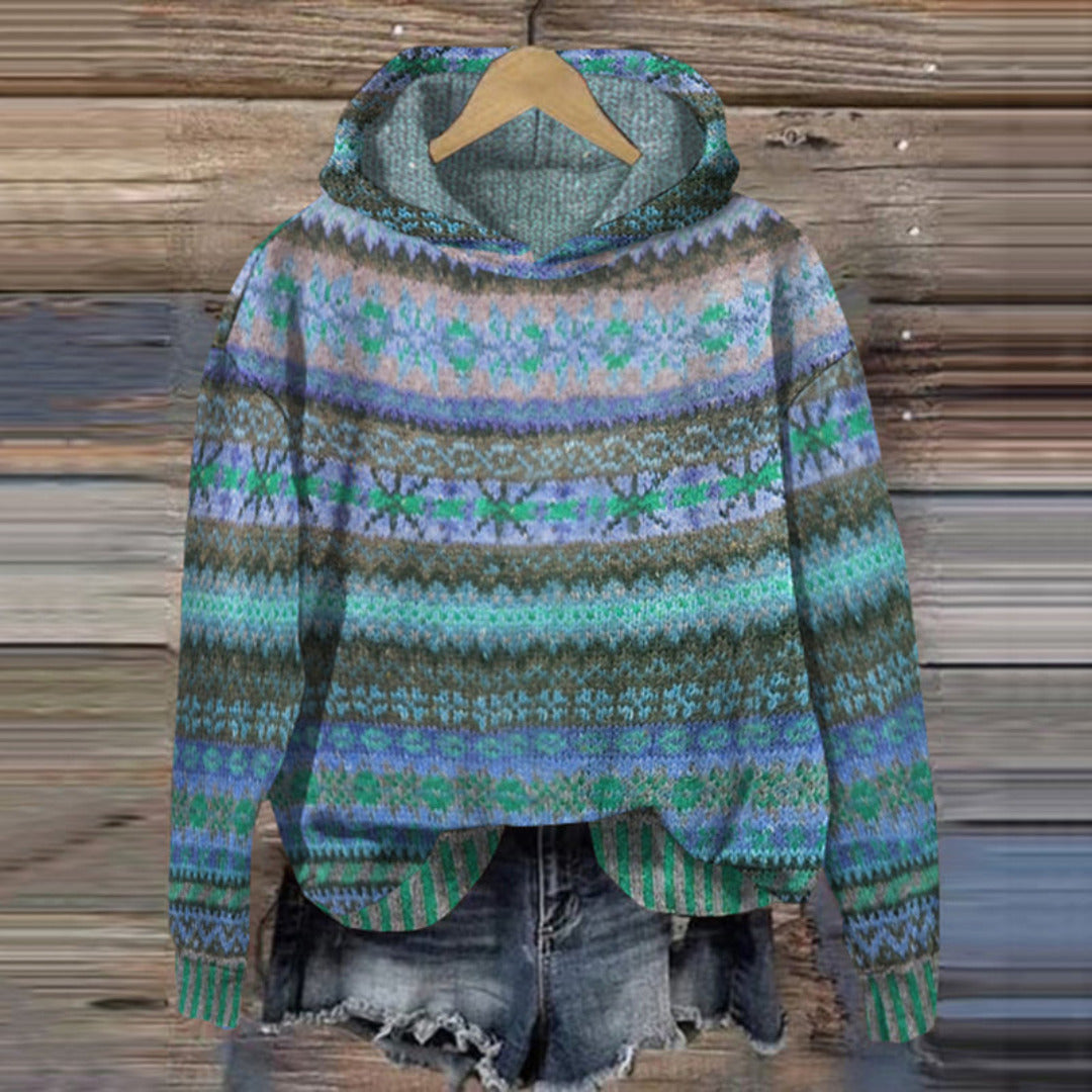Warm Winter Norwegian Pullover Hoodie