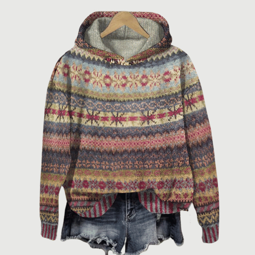 Warm Winter Norwegian Pullover Hoodie
