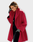 Chic Windproof Long Coat for Women