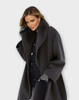 Elegant Windproof Wool Overcoat