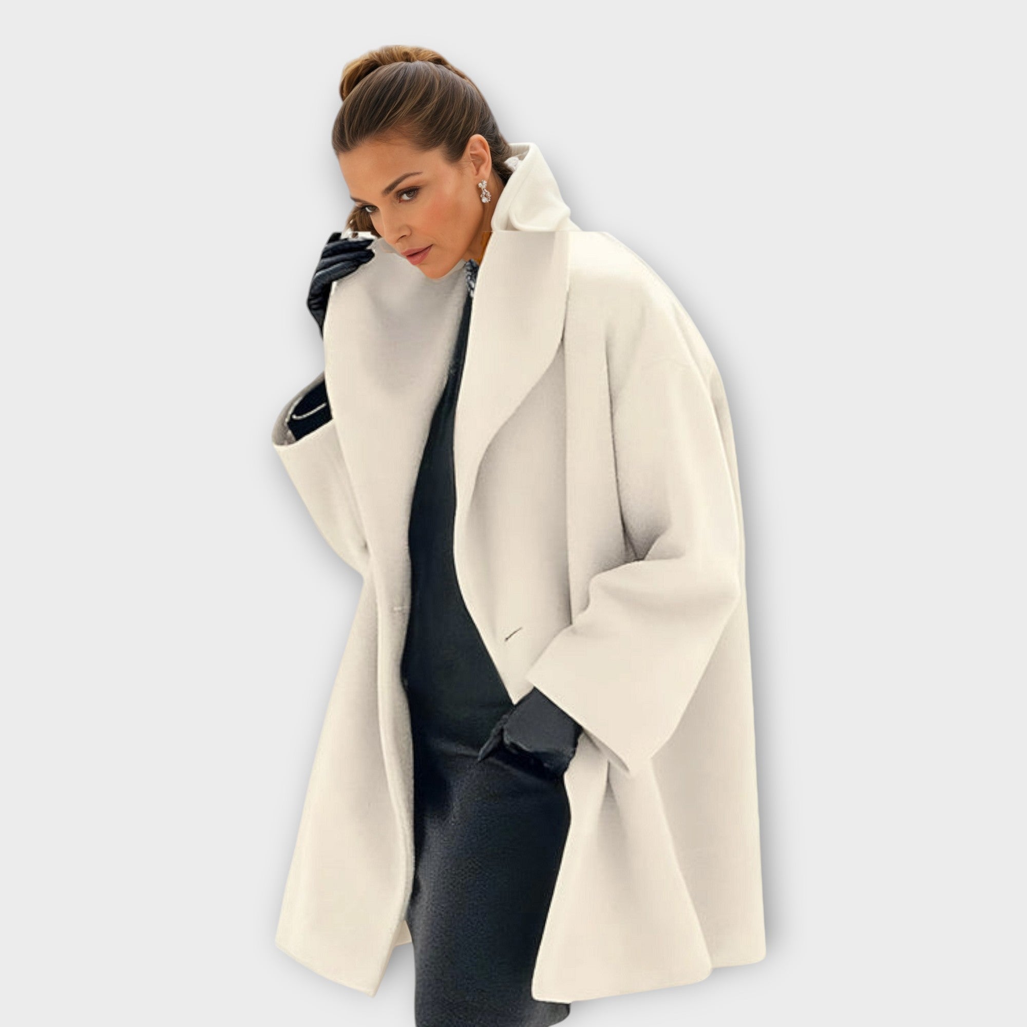 Elegant Windproof Wool Overcoat