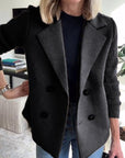 Chic Knit Sleeve Blazer
