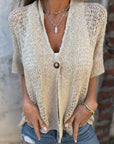 Classy Textured Top with Minimal Detail