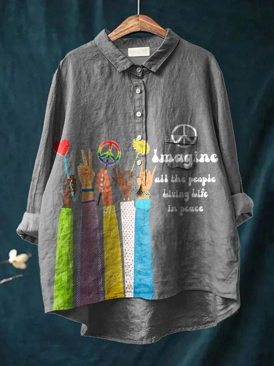 Peace Art Shirt with Hippie Vibe