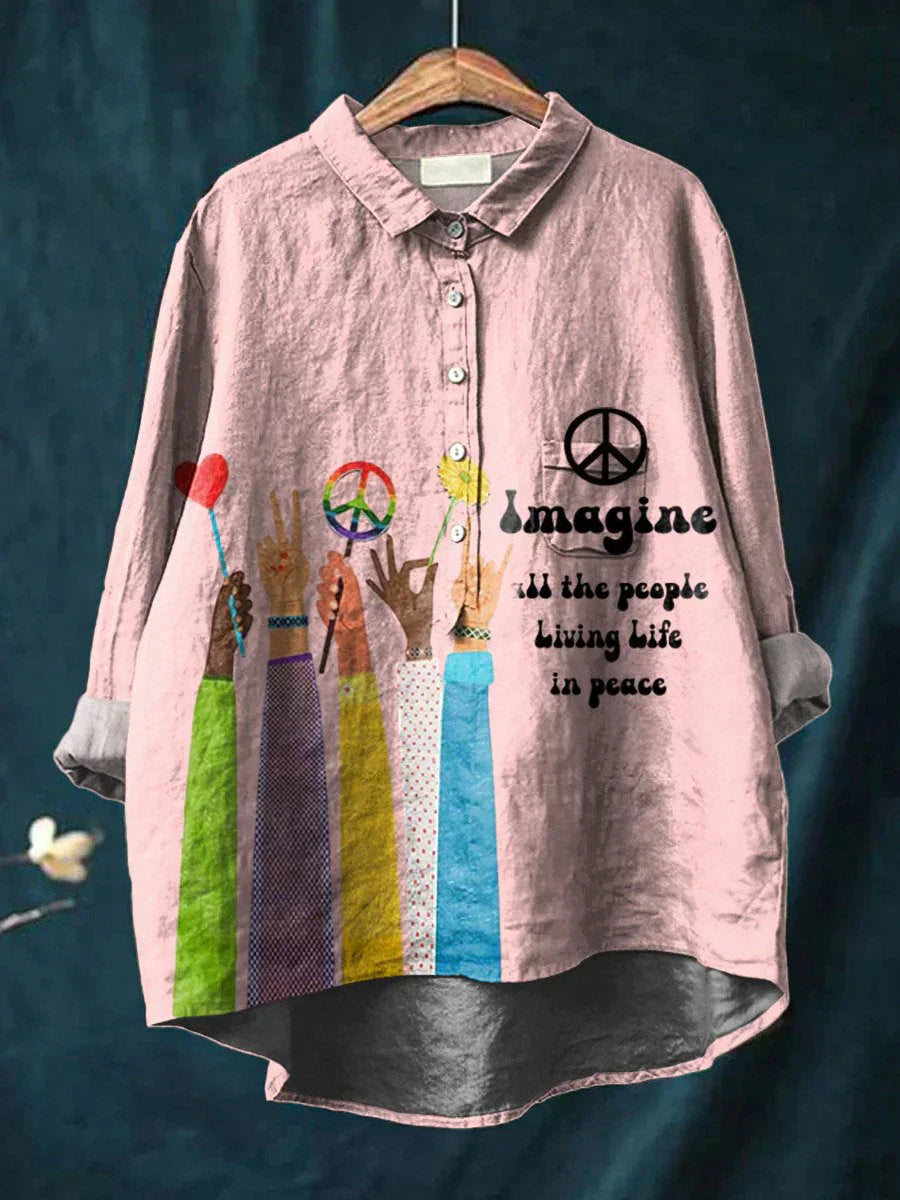 Peace Art Shirt with Hippie Vibe