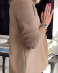 Chic Knit Sleeve Blazer