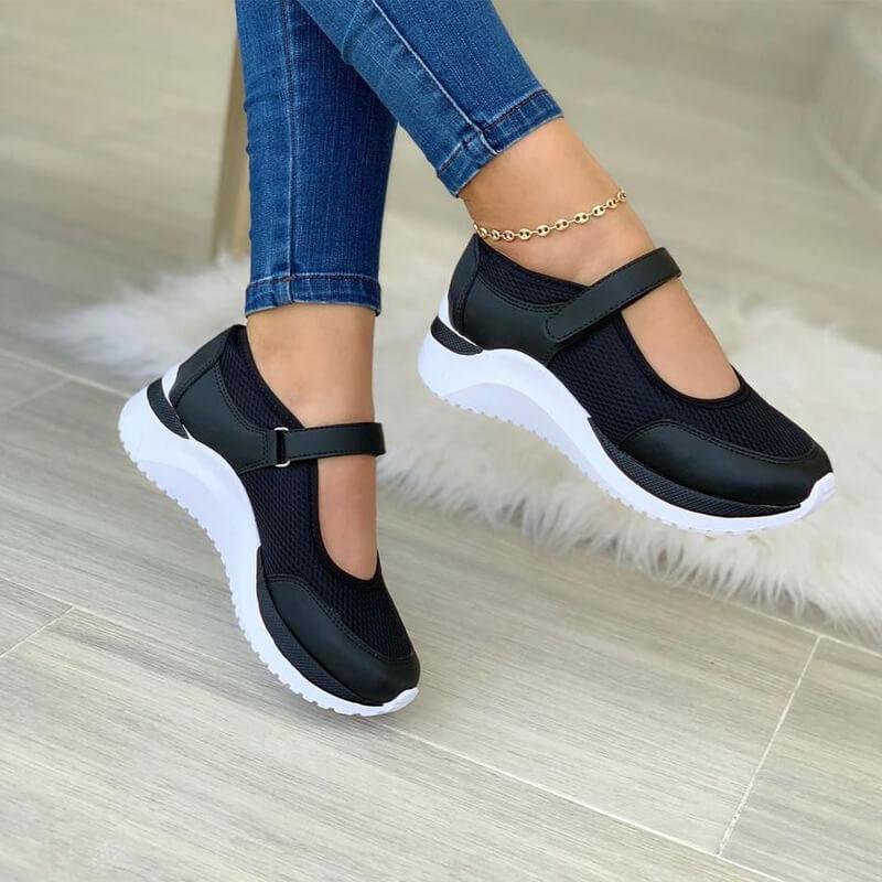 Women's orthopedic shoes with support sole