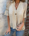 Classy Textured Top with Minimal Detail