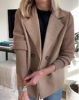 Chic Knit Sleeve Blazer