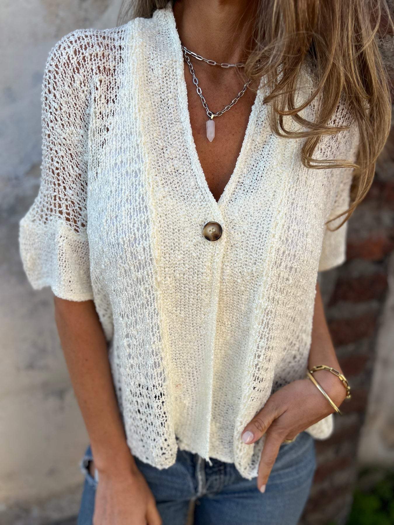 Classy Textured Top with Minimal Detail