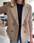 Chic Knit Sleeve Blazer