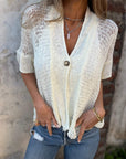 Classy Textured Top with Minimal Detail