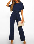 Summer jumpsuit with wide legs for women