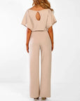 Summer jumpsuit with wide legs for women