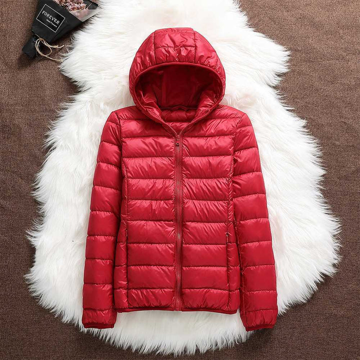 Puffer jacket with hood