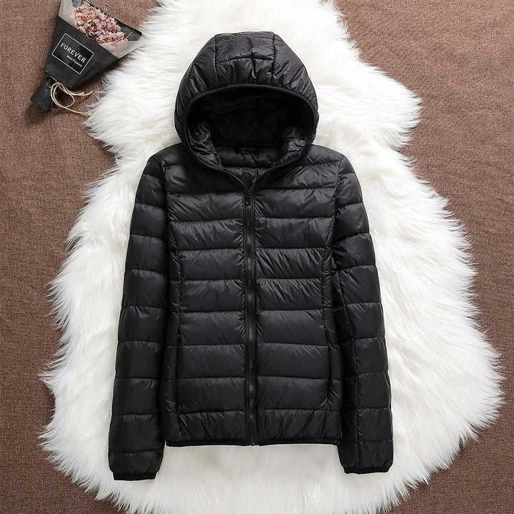 Puffer jacket with hood