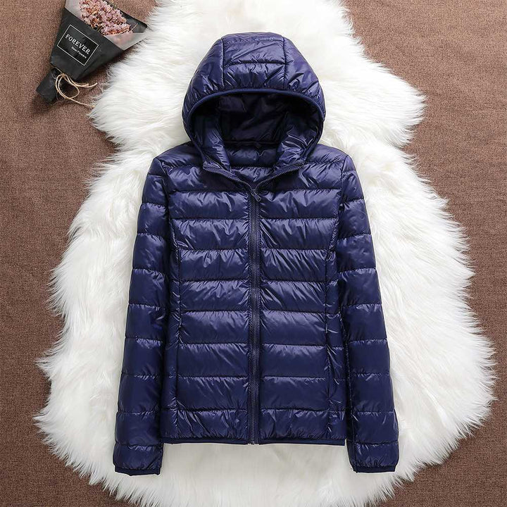 Puffer jacket with hood