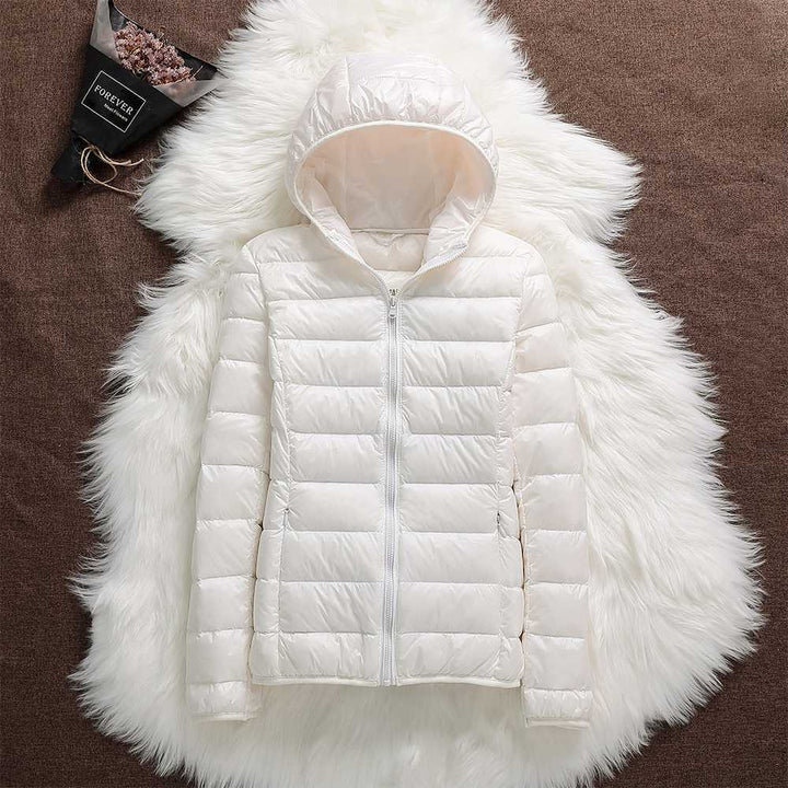 Puffer jacket with hood