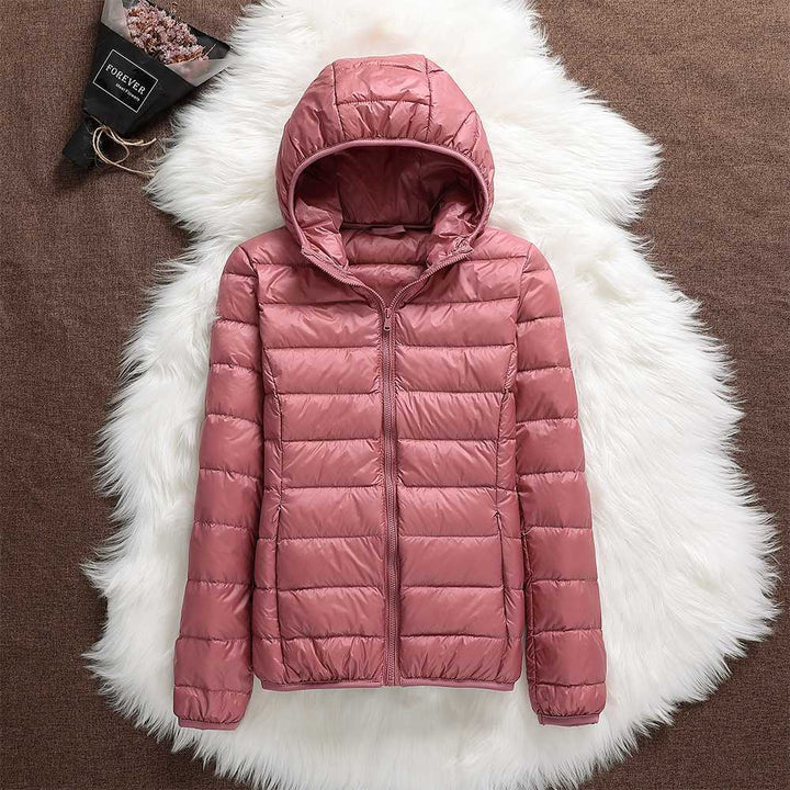 Puffer jacket with hood