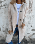Chic Long Open Front Cardigan
