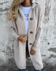 Chic Long Open Front Cardigan