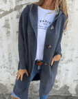 Chic Long Open Front Cardigan
