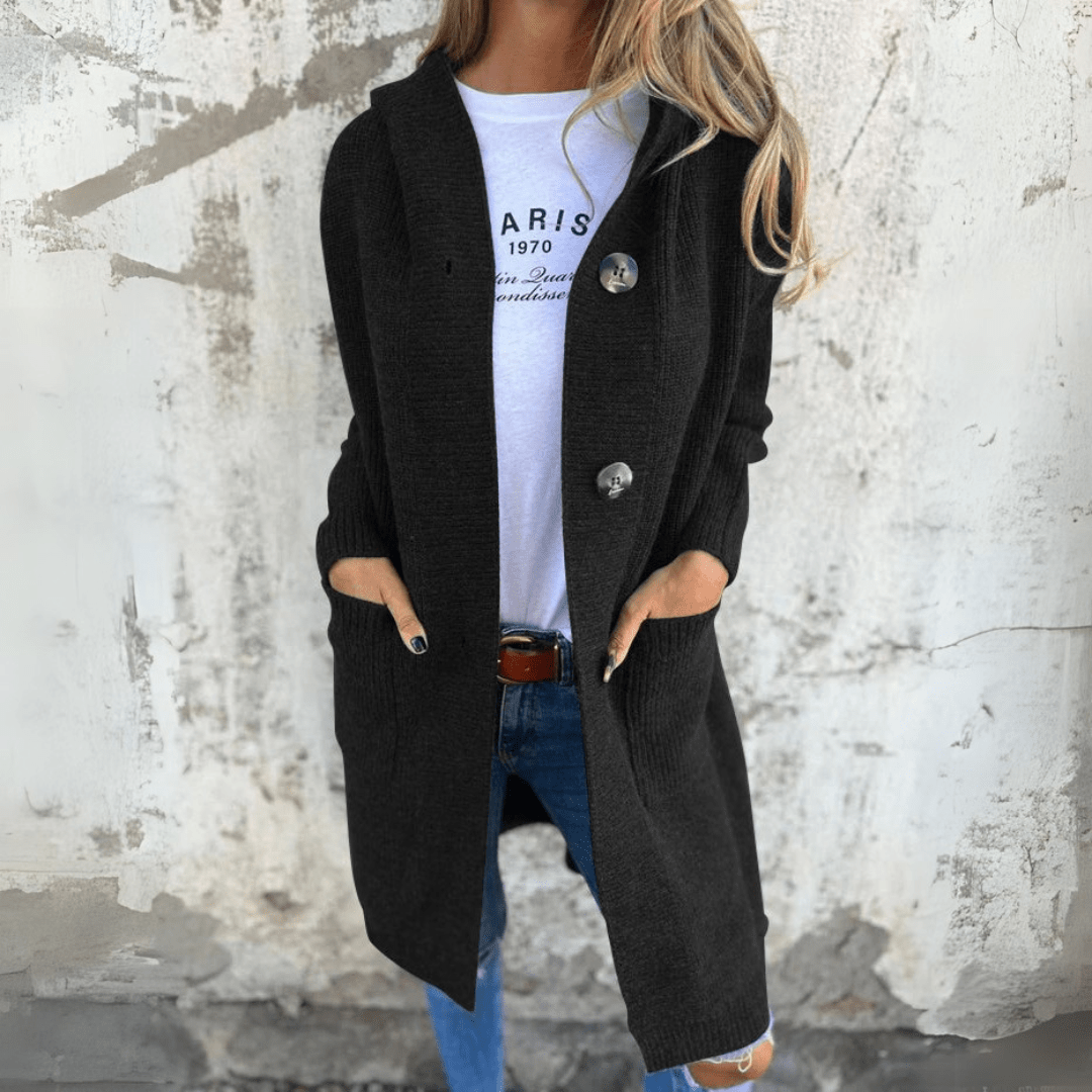 Chic Long Open Front Cardigan