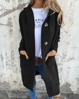 Chic Long Open Front Cardigan