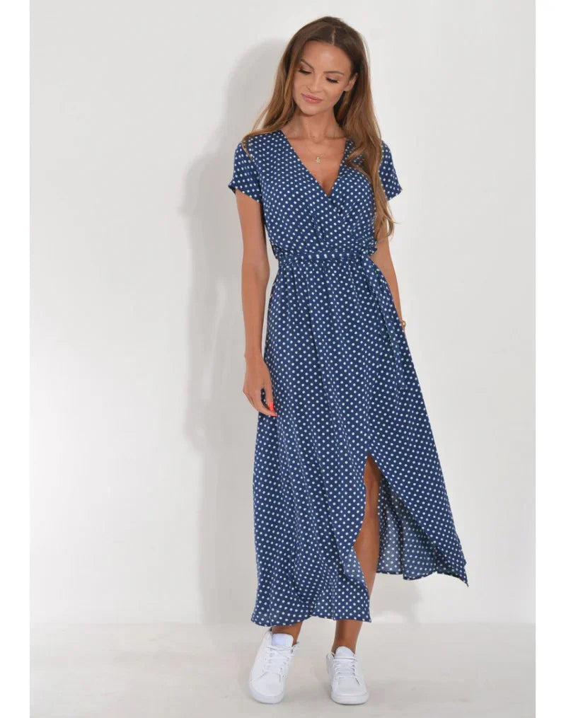 Stylish V-Neck Cocktail Dress