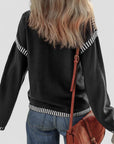 Colorblock Pullover Sweater Women