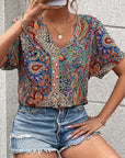 Romantic Style Floral Blouse Elegant Look