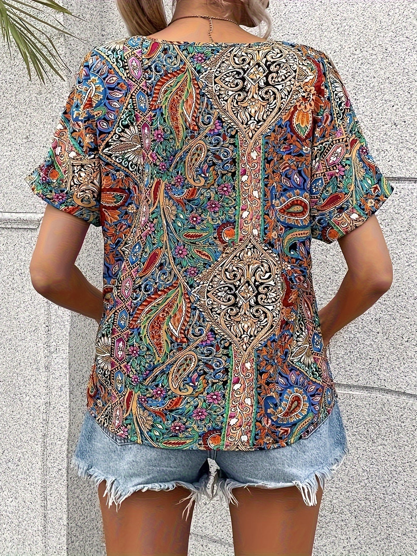 Romantic Style Floral Blouse Elegant Look