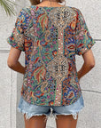 Romantic Style Floral Blouse Elegant Look