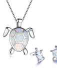 Sea Turtle Necklace and Earring Set