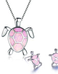 Opal Sea Turtle Jewelry Set