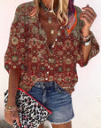 Women’s Summer Button Down Blouse