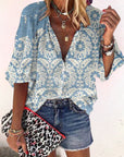 Women’s Summer Button Down Blouse