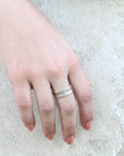 Shine Gold Layered Silver Ring