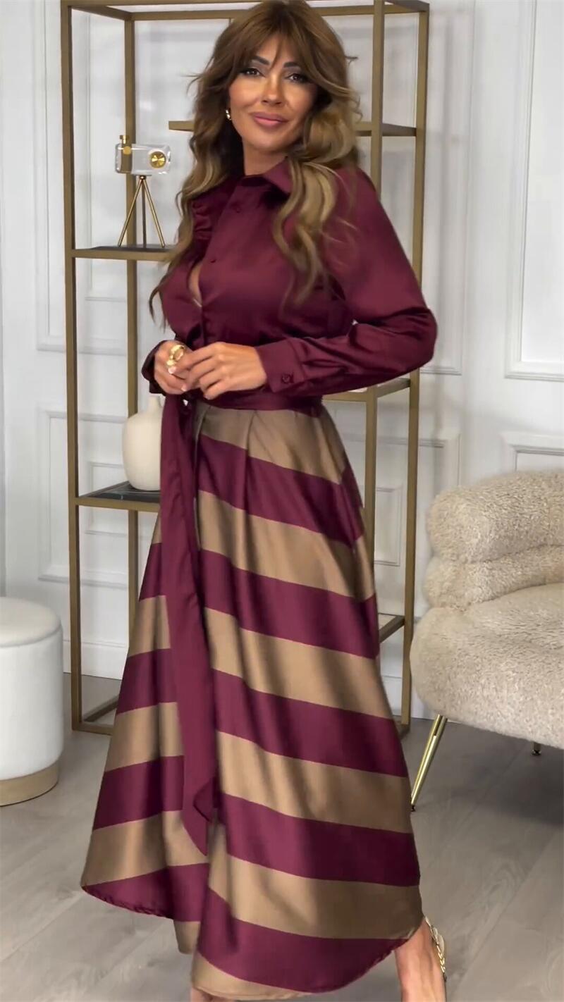 Casual Striped Sleeveless Maxi Dress
