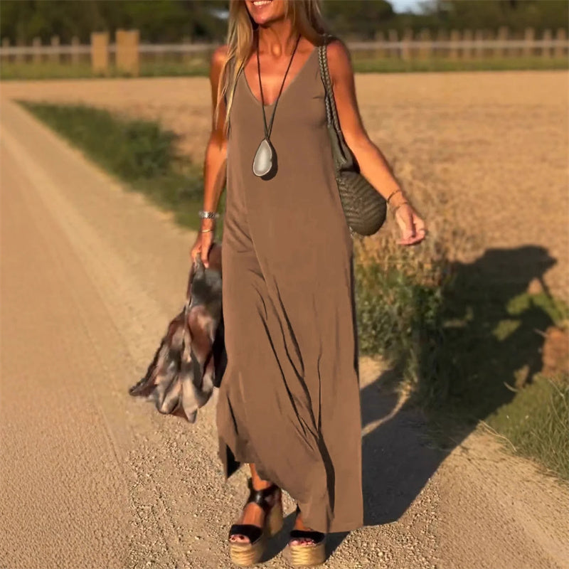 Blush Bloom A-Line Midi Dress