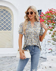 V-Neck Short Sleeved T-Shirt
