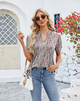 V-Neck Short Sleeved T-Shirt