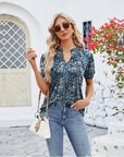 V-Neck Short Sleeved T-Shirt