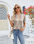 V-Neck Short Sleeved T-Shirt