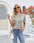 V-Neck Short Sleeved T-Shirt